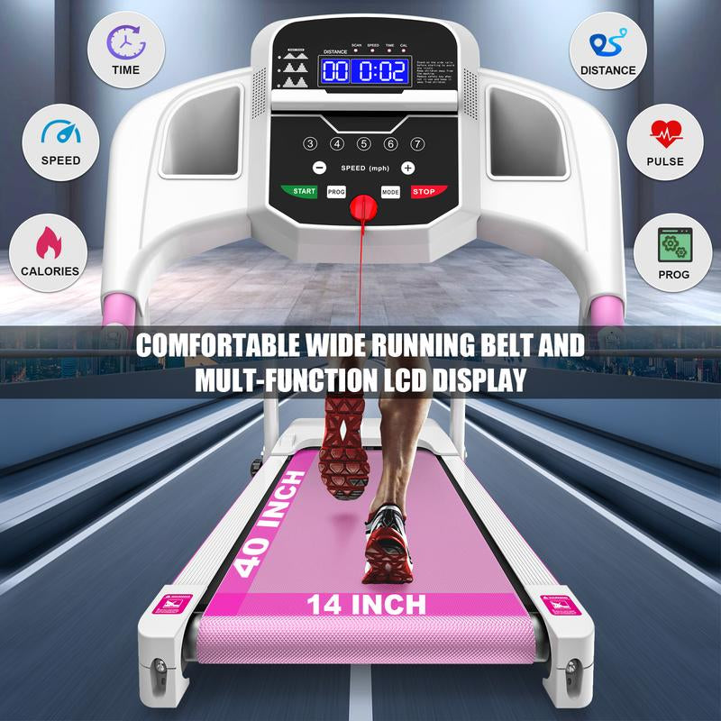 LIVIVOX SmartStride 7.5 Foldable Walking Treadmill with Handle & Remote Control