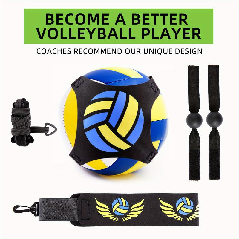 Premium Solo Volleyball Trainer – Portable Serving, Setting & Spiking Practice Tool for All Skill Levels